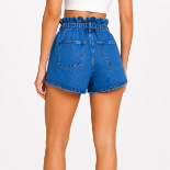 Picture of Paperbag Waist Denim Shorts(INSIDE)