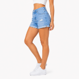 Picture of Light Blue Cuffed Shorts(INSIDE)