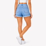 Picture of Light Blue Cuffed Shorts(INSIDE)