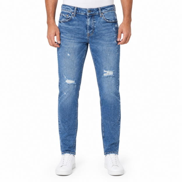 Picture of Modern Light Distressed Jeans (INSIDE)