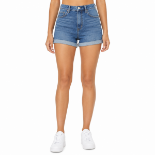 Picture of Cuffed Blue Denim Shorts(INSIDE)