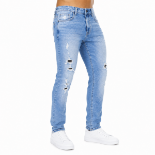 Picture of Light Wash Ripped Skinny Jeans (INSIDE)