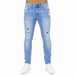 Picture of Light Wash Ripped Skinny Jeans (INSIDE)