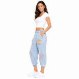 Picture of Comfortable Embroidered Denim Pants(INSIDE)