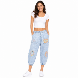 Picture of Comfortable Embroidered Denim Pants(INSIDE)