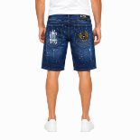 Picture of Graphic Print Denim Shorts(INSIDE)