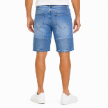 Picture of Blue Embroidered Denim Shorts(INSIDE)