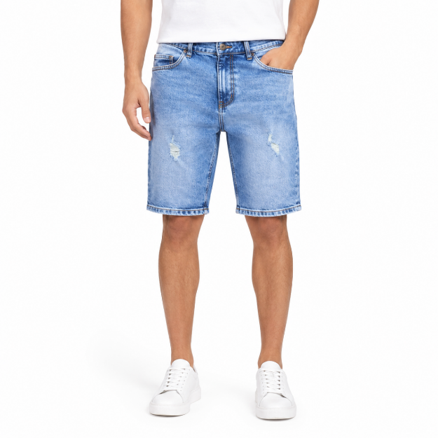 Picture of Classic Blue Denim Shorts(INSIDE)