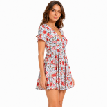 Picture of Elegant Floral Print Dress(INSIDE)