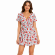 Picture of Elegant Floral Print Dress(INSIDE)