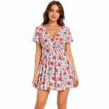 Picture of Elegant Floral Print Dress(INSIDE)
