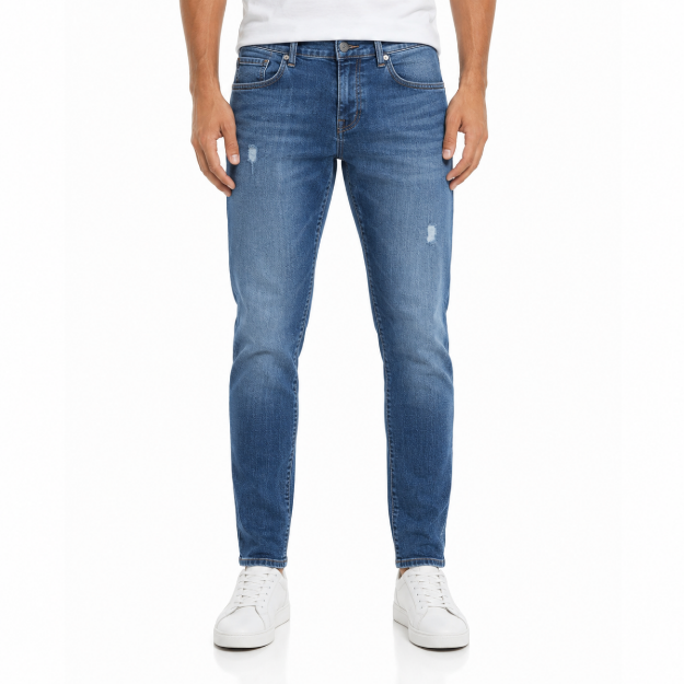 Picture of Men's Modern Slim-Fit Jeans(INSIDE)