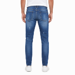 Picture of Men's Mid-Blue Distressed Jeans(INSIDE)