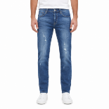 Picture of Men's Mid-Blue Distressed Jeans(INSIDE)
