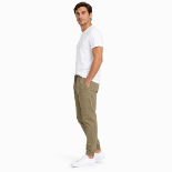 Picture of Men's Olive Comfort Twill Joggers(INSIDE)
