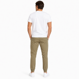 Picture of Men's Olive Comfort Twill Joggers(INSIDE)
