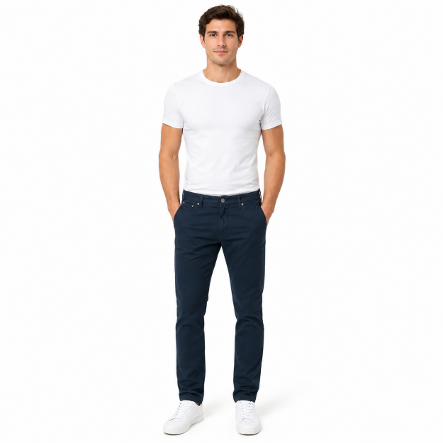 Picture of Men's Navy Essential Slim-Fit Chinos(INSIDE)