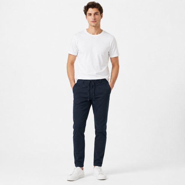 Picture of Men's Navy Hybrid Chino Joggers(INSIDE)