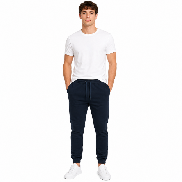 Picture of Men's Navy Core Fleece Sweatpants(INSIDE)