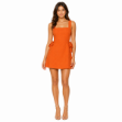 Picture of Orange Square-Neck Mini Dress with Side Bows (HANITA)