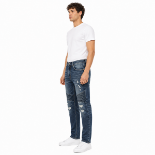 Picture of Men's Blue Distressed Jeans(INSIDE)