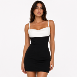 Picture of Color-Block Cowl-Neck Mini Bodycon Dress(hanita)