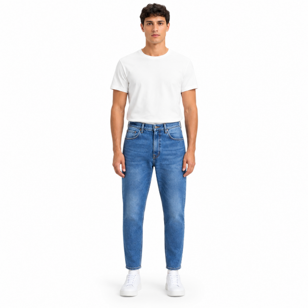 Picture of Men's Light Blue Slim Clean Jeans(INSIDE)