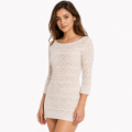 صورة Camel Brown Draped Wrap Blazer Mini Dress(GUESS)