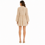 Picture of Beige Lace Long-Sleeve Mini Dress (HANITA)