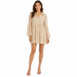 Picture of Beige Lace Long-Sleeve Mini Dress (HANITA)