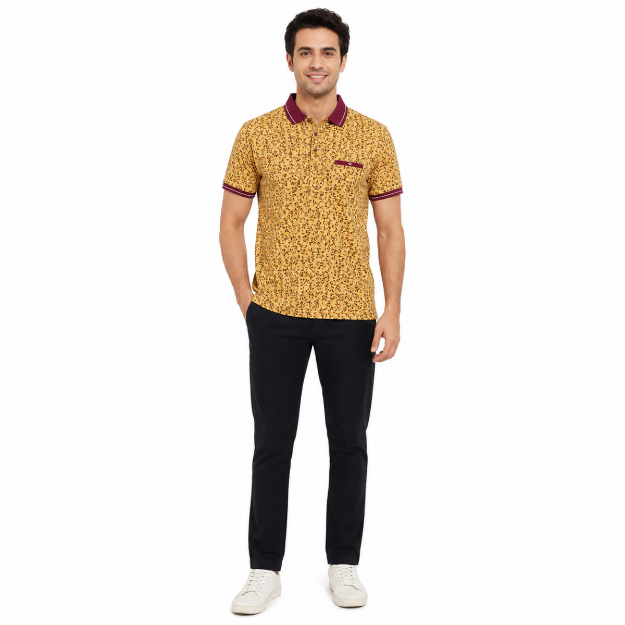 Picture of Men's Patterned Polo Shirt(INSIDE)