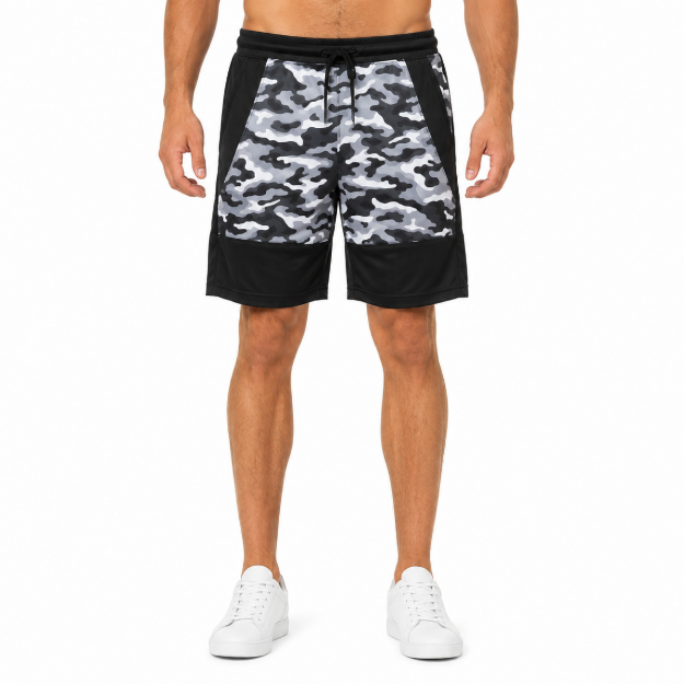 Picture of Men's black Cotton Shorts (INSIDE)