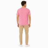 Picture of Men's Patterned Pink T-Shirt(INSIDE)