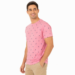Picture of Men's Patterned Pink T-Shirt(INSIDE)