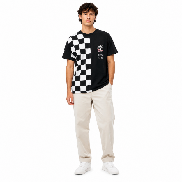 Picture of Men's Black Graphic T-Shirt