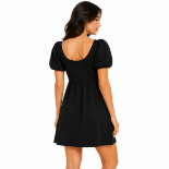 Picture of Women's Black Casual Plain Dress