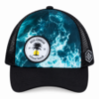Picture of Black with green Wave Mesh Cap