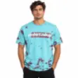 Picture of Turquoise Splatter Print T-Shirt