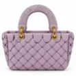 Picture of Purple Woven Beaded Handbag