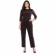 Picture of Women’s Dark Velvet-Feel Jumpsuit